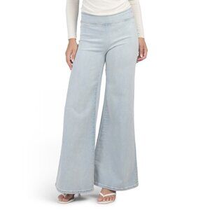 DRIFTWOOD JEANS Light Wash Pull On Wide Leg X Himalaya Jeans